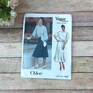 Chloe Vogue Patterns Paris Original #1526 Women's Size 10